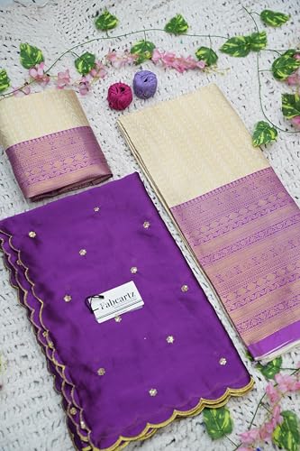 Image of Fabcartz Tranding South Indian Pattu Lehenga Choli For Women