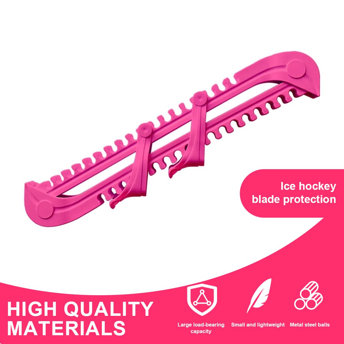 EIHI 1 paio di protezioni per lama da hockey su ghiaccio copertura in plastica con protezione per pattinaggio su ghiaccio per bambini e adulti