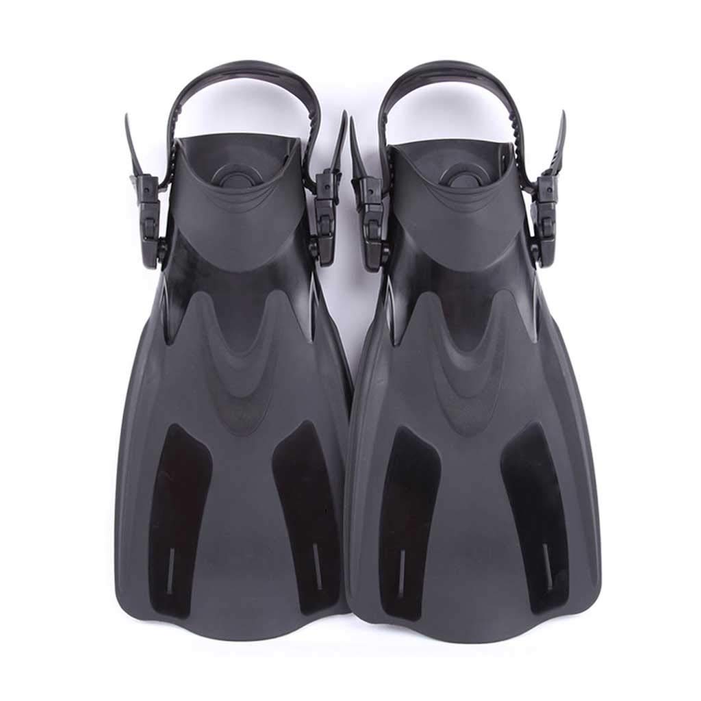 Aletas de natación, Aletas de natación para adultos, zapatos cortos de buceo, aletas de natación, aletas de buceo con talón