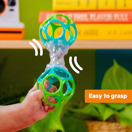 Image of Bright Starts Wobble & Rattle Gift Set​ 2-PK Baby Toys, Rattles & Ball Toys, Crawl & Chase, Cause and Effect Learning, Unisex, 3-6 Months and Up