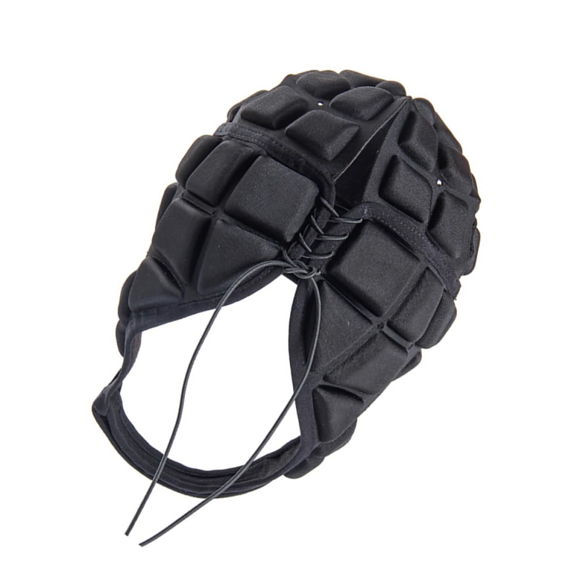 TOYANDONA Tappo Per La Testa Anticollisione Visori Casco Adulto Casco Da Rugby Per Caps Protettivo Protezione Della Testa Capo Guardia Copricapo Sportivo Black Poliestere