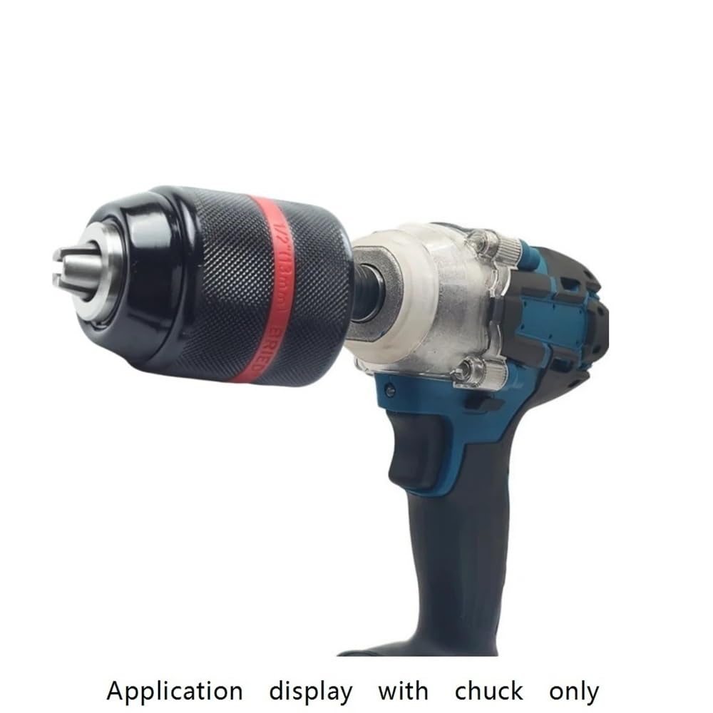 Adaptador de Agarre rápido de vástago Hexagonal/SDS/Cuadrado, Mandril roscado de 2-13 mm, Mandril sin Llave de 1/2 Pulgada - 2UNF de 1/2 Pulgada
