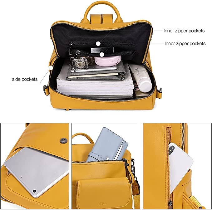 Image of Women High Qulity Multipurpose Backpack Handbag Purse, Travel Backpack Shoulder Bag for Ladies,Girls,Unisex