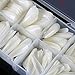 AORAEM Long Stiletto Sharp False Nails Natural Claw Full Cover Artificial Fake Nails Tips Art Tip 500PCS For Nail Salon 10 Sizes (Natural)
