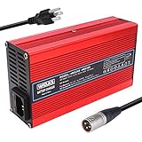 WAOUKS 54.6V 4A Charger 13S 48V Power Adapter for Electric Bike Mobility Scooter 48V Lithium Battery...