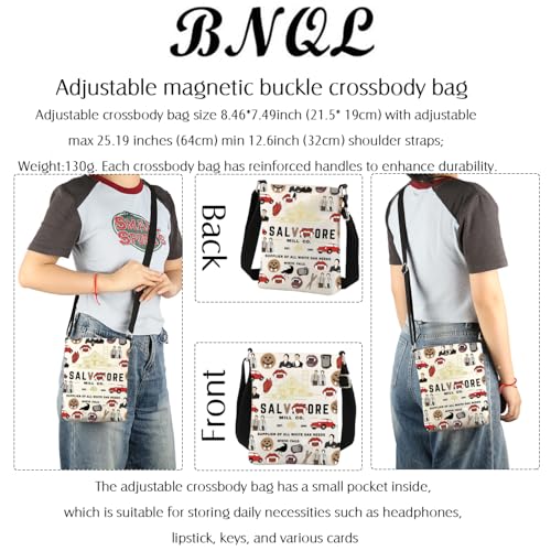 Mystic Falls Gifts Crossbody Bag Gifts Tv Show Inspired Gift Fandom Gift Sling Bag 5