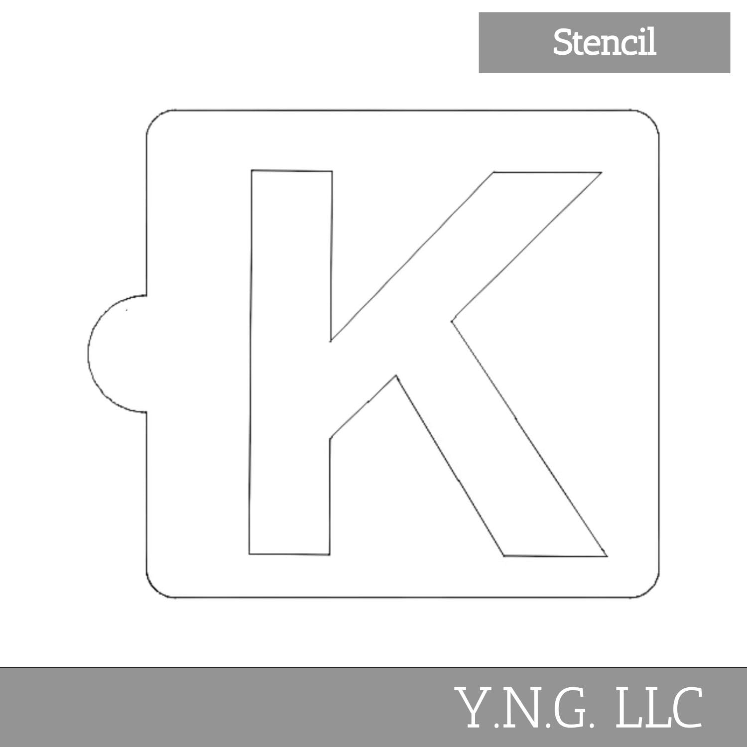 Amazon.com: K Letter Alphabet Stencil for Cookie OR Cake Decorating Made in USA LS107K : Home & Kitchen