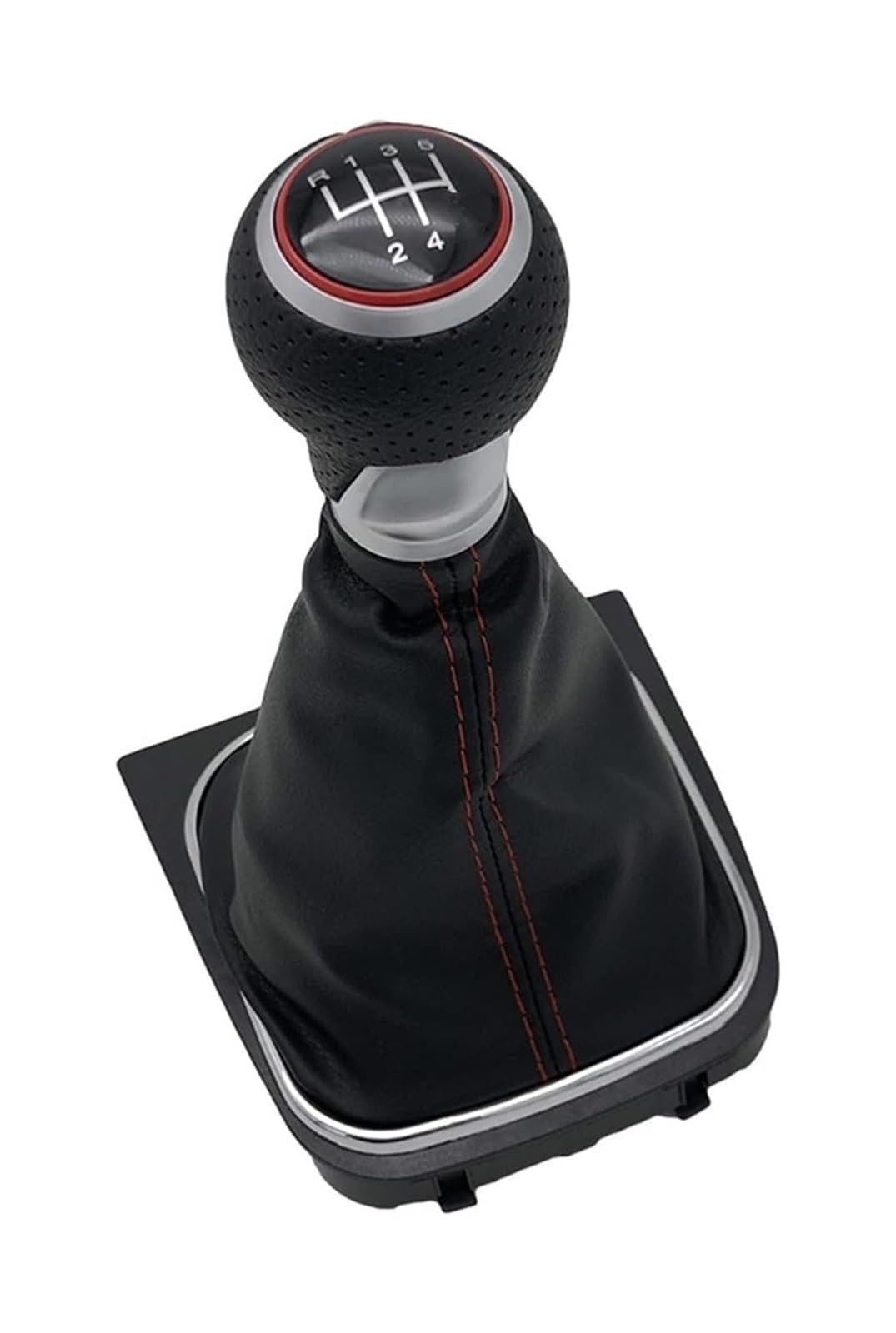 QMTVFSRH Car Gear Shift Knob Gear Shift Knob Lever Shifter Gaiter Boot Cover for Golf 6 MK6 R20 5 for A5 MK5 for GTI for GTD for R32 for A6 2004-2014