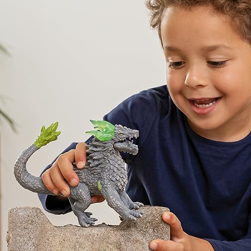 Image of Schleich Eldrador Creatures - 7 inch Stone Dragon Figurine - Fun Fantasy Animal Figure for Imaginative Play for Boys and Girls - Durable Rock Beast Toy - Cool Monster Toys for Kids Ages 7+ | 70149