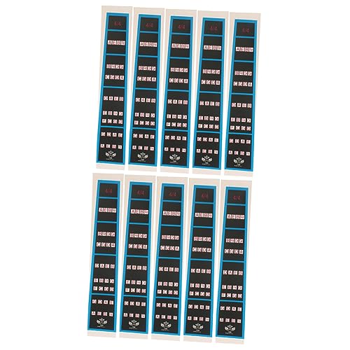 LALADEFIEE 10個小提琴スケール貼り付けシール 初心者向けフレットボードイン