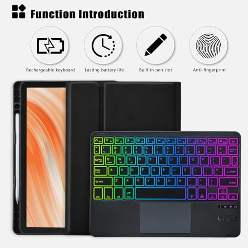 Mepadkey Trackpad Keyboard Case For Amazon Fire Hd 10/10 Plus 10.1 Inch 2021/2023 thumb #2