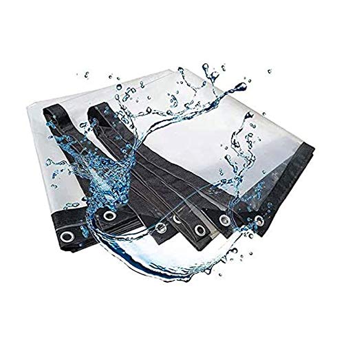 TLMYDD Telone Impermeabile Esterno Telo Grande, Telo Impermeabile, Traspirante e Trasparente, Bordi rinforzati Resistenti ai Raggi UV per Piante da Giardino, Serre, mobili da terrazza