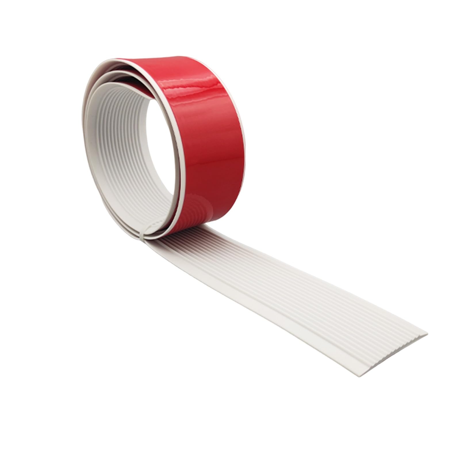Protection de marche d'escalier antidérapante blanche 8cm auto-adhésive dentelée