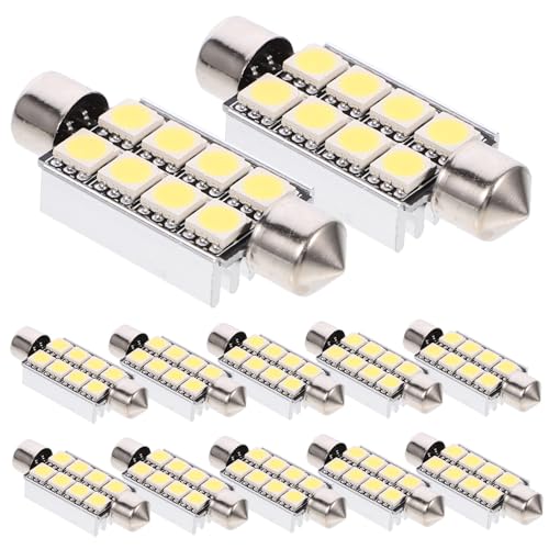 Bombillas LED 5050 8smd para coche de 42 mm en color plata para habitáculo