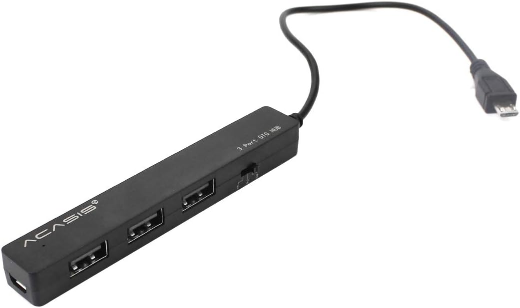ACASIS Acasis H027 Mobile Tablet PC Charging Cable OTG Micro USB HUB 3Ports Simultaneous Charging Power Transmisson Cable