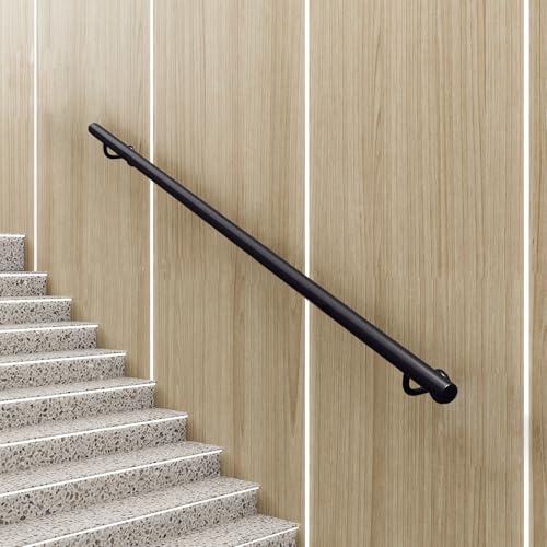 Barre d'appui de sécurité en fer forgé anti-chute pour escalier - 2