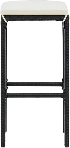 Miniatura 6 de bar Chairs,barstools,bar stools Set of 3,bar Table,sillas para barra de cocina,Bar Stools with Cushions 4 pcs Black Poly Rattanbar Stool,bar