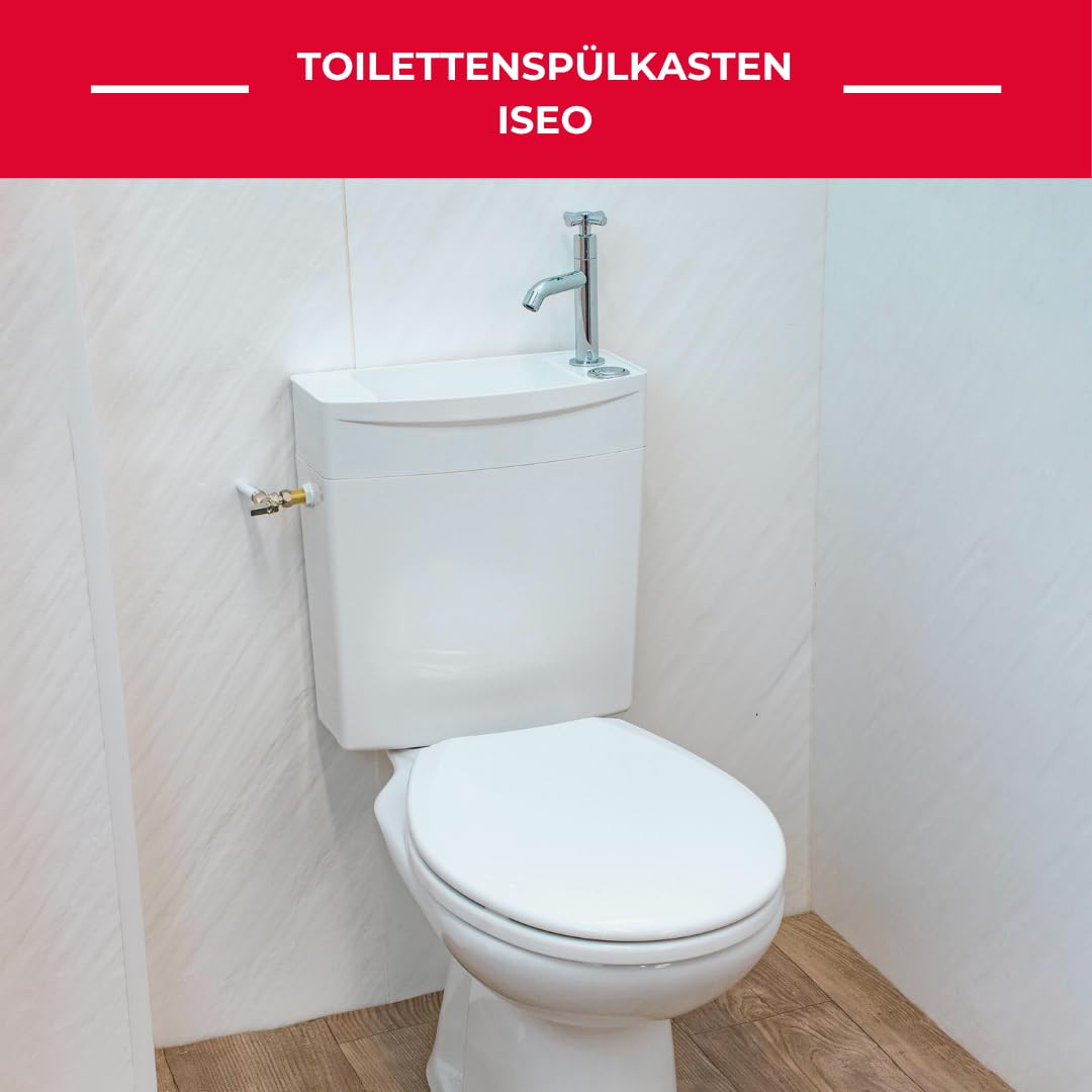 Wirquin 50720090 Iseo Spülkasten mit niedrigem Handwaschbecken