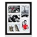 RPJC 11x14 Picture Frames Collage - Display 5 Pcs 4x6 Photos with Mat Made of Hardwood and Glass Cover