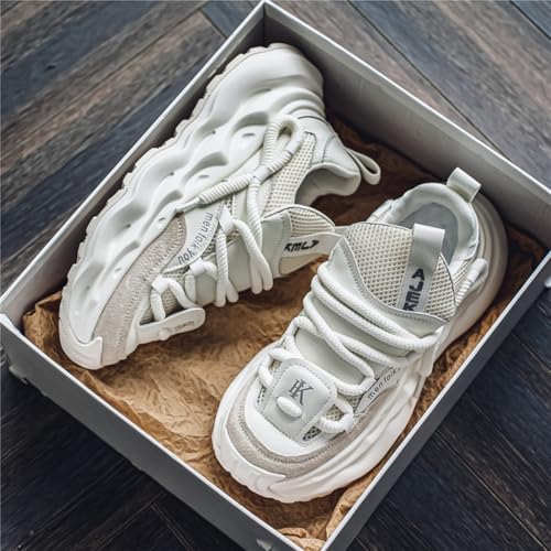 Men’s Vintage Chunky Sneakers - Retro Design, Cushioned Midsole, Anti-Slip Rubber Outsole, Mesh-Backed Suede Upper - Soft Sole for All-Day Comfort, Streetwear & Casual Adventures3