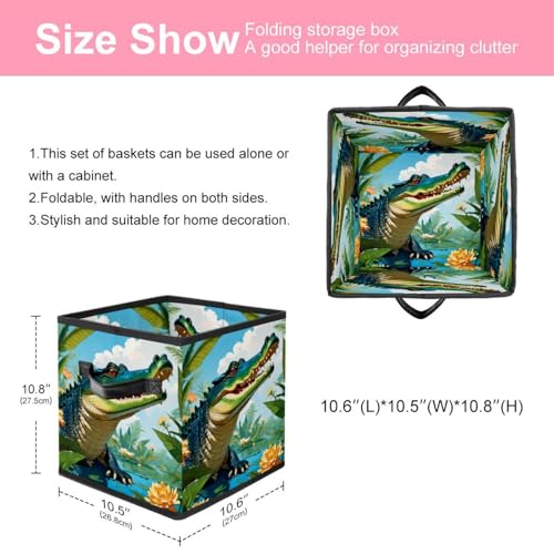 Boîte de rangement pliable crocodile panier d'organisation enfant - 3