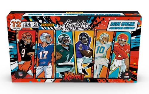 2025 Panini Absolute Football Countdown Calendar Trading Card Box (Search For Kaboom! Inserts)