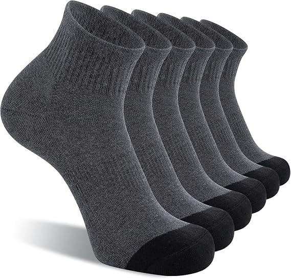 Image of Men's Low Cut Ankle Socks Pack | Bamboo Cushioned Sports Socks for Gym, Running, Walking