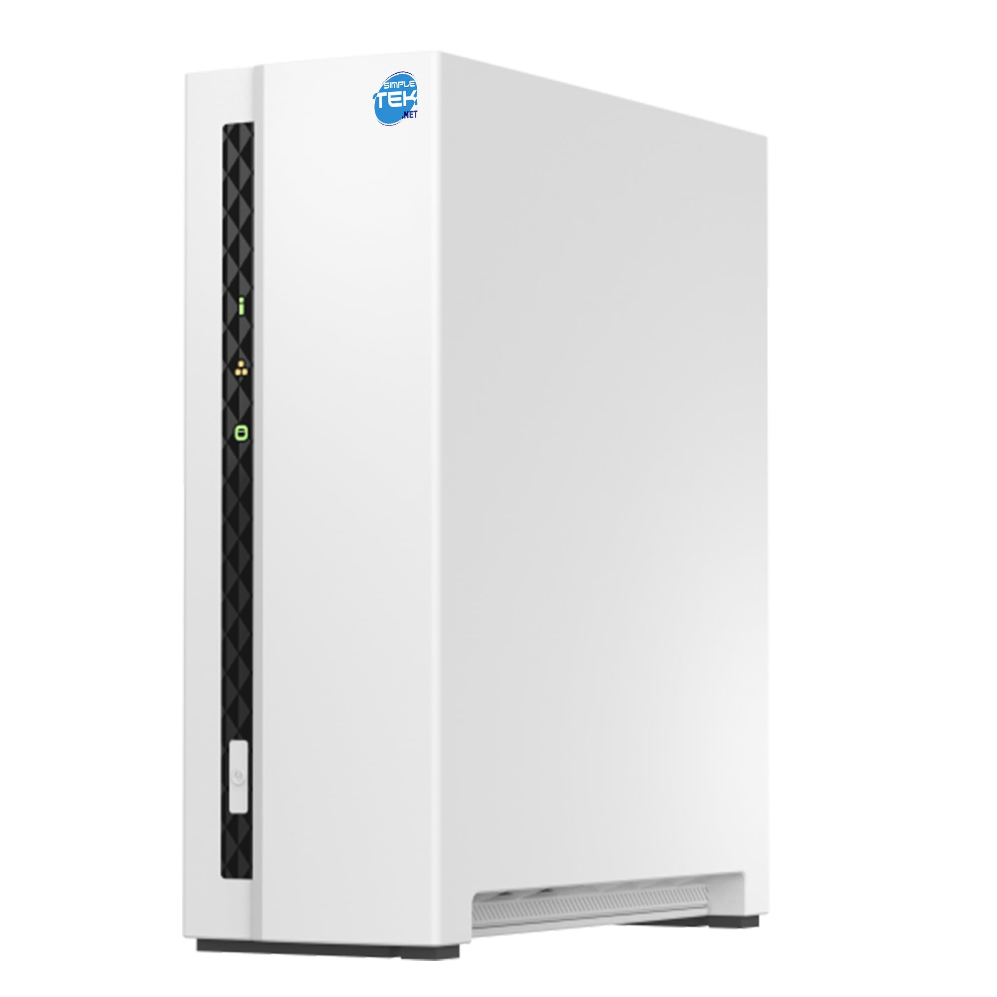 SIMPLETEK - Sistema di archiviazione di rete domestica NAS con 2 GB RAM, 1-Bay con HDD da 1TB preinstallato, USB, LAN gigabit (Ricondizionato)