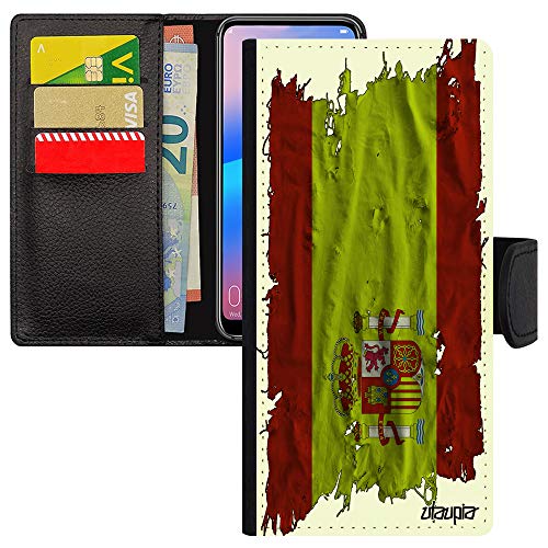 Coque rabat Redmi Note 9 Pro portefeuille drapeau Espagne pour supporter de foot au quotidien