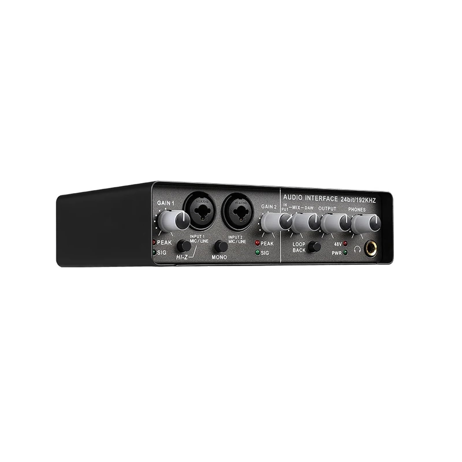 Scheda professionale Q-24 con monitor for chitarra elettrica Registrazione trasmissione in diretta for canto Computer PC Studio Musica dal vivo