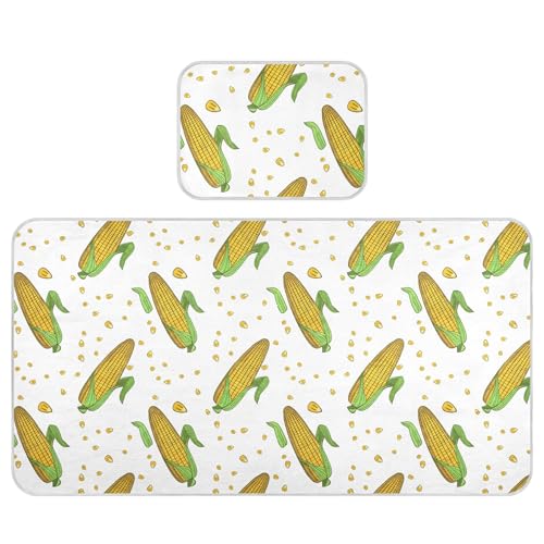 Takiito Corn Baby Cooling Mattress Pad, Soft & Breathable Cooling Mat Keep Baby Cool in Summer 28x52 in, Nursery Essential