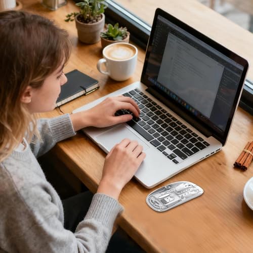Mouse inalámbrico transparente con sensor de alta precisión para diseñadores 3