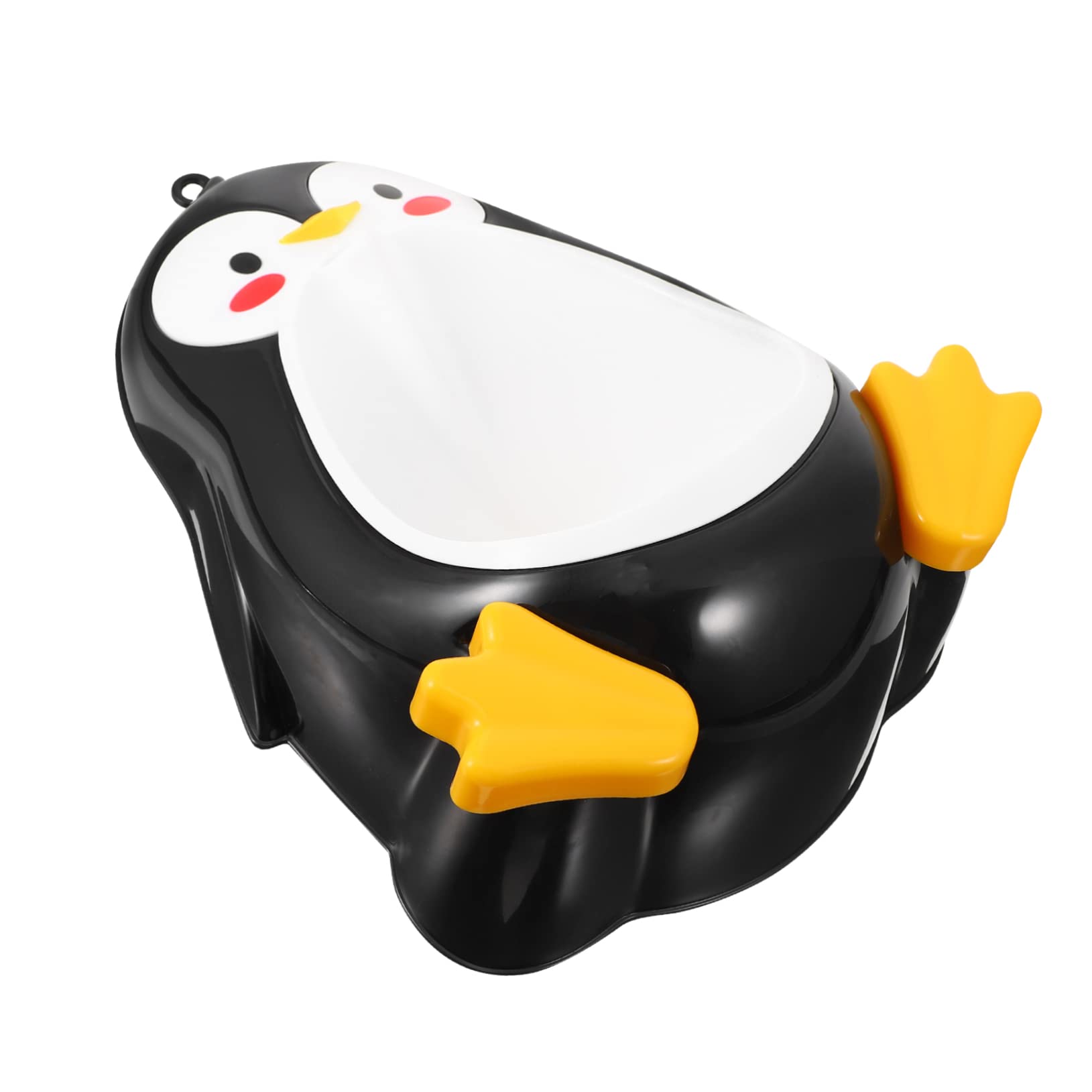 BRIGHTFUFU 1Pc Penguin Shape Urinal Potty Trainer with Rotating Water Wheel Wall Mounted and Easy to Clean Fun Design for Boys Potty Training Green