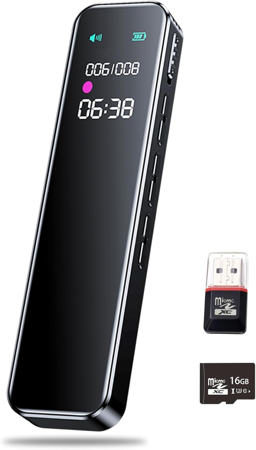 Amazon.co.jp: ボイスレコーダー 小型 ICレコーダー 3072kbps音質 38