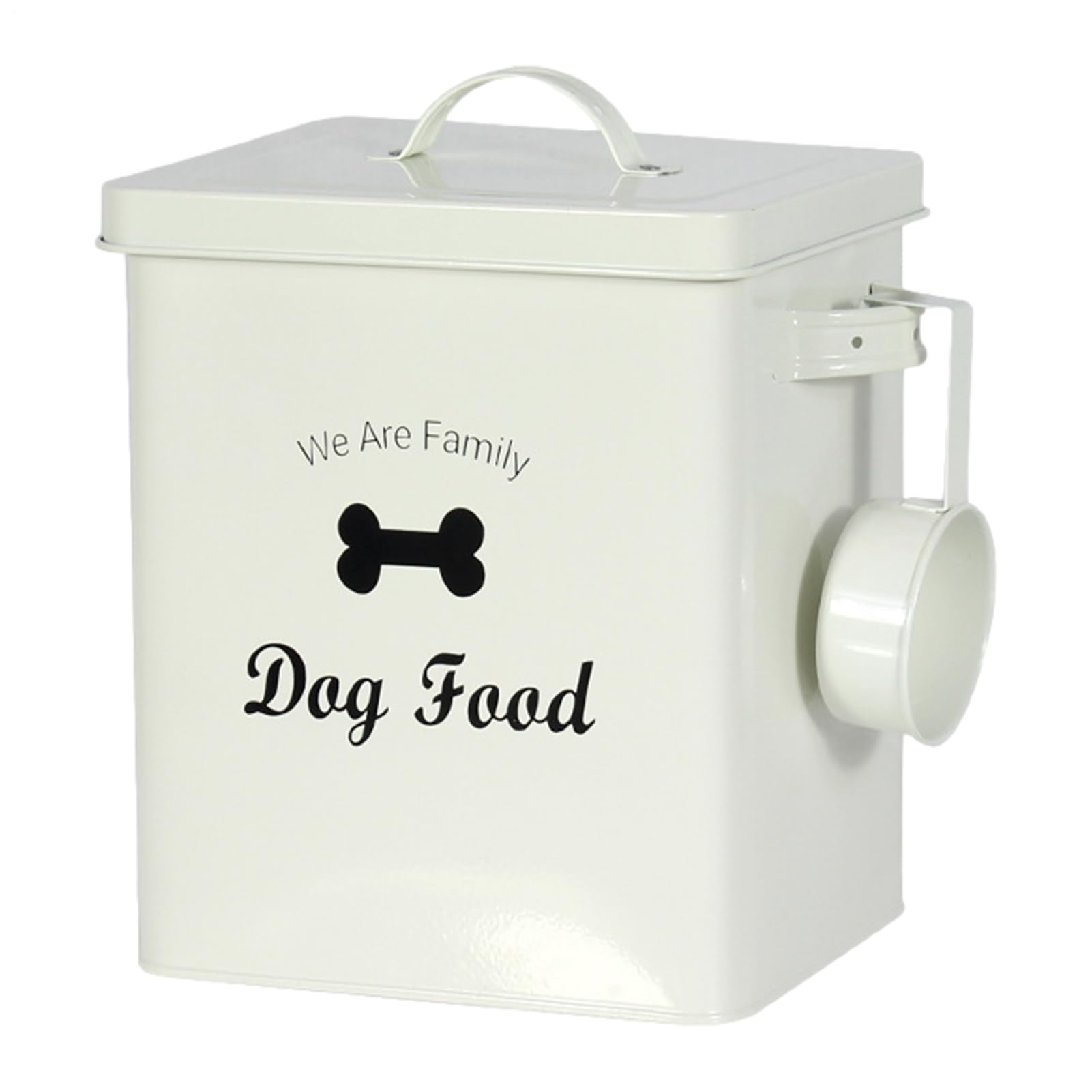 Contenedor Para Almacenar Comida Para Gatos - Barril Duradero Para Almacenar Alimento, Soporte Metálico Sellado Para Suministros | Organizador Portátil Con Asa Para Alimento Seco, Premios, Pastillas Y