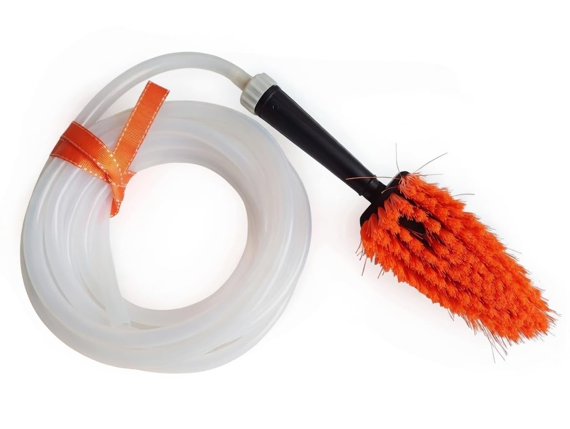 Kit de Limpieza de Vehículos L.T.C LAVATUCOCHE con Cepillo, Manguera y Bidón para Lavar la carrocería de Vehículos Pequeños y Medianos