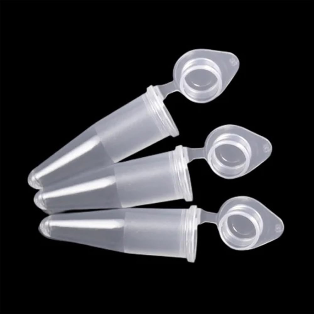 Instrumentos y Equipos de Laboratorio Tubo de centrífuga de pared ultrafina con tapa plana de 0,2 ml y 0,1 ml (paquete de 1000)(0.1ml)