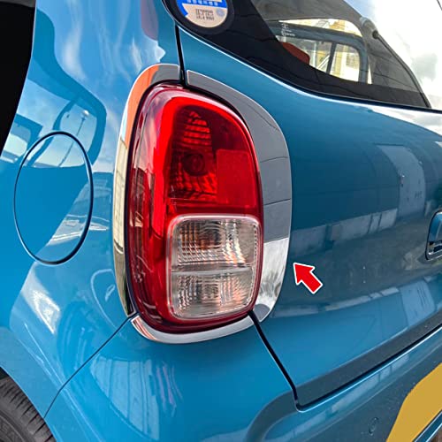 oi-trading スズキ 新型 アルト HA37S / HA97S 2022年 テールライトトリム カバー ガーニッシュ 傷付き防止 ステンレス製 鏡面 メッキ アクセサリー ドレスアップ カスタム パーツ ALTO 外装 6P 5763