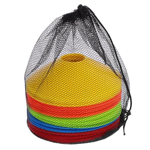 Milisten 1Juego de Entrenamiento Fútbol de Agilidad Colores de Entrenamiento con Bolsa de Transporte Marcadores de Terreno Prácticas Deportivas