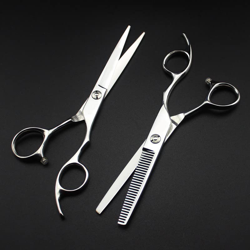 Ciseaux de coupe de cheveux haut de gamme en argent pour salons