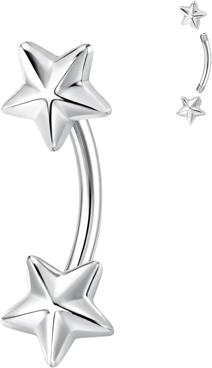 16G Titanium Rook Piercing Jewelry Eyebrow Rings Piercing Jewelry