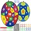 2in1-Purple 100 Scores Target With 24 balls 12 darts