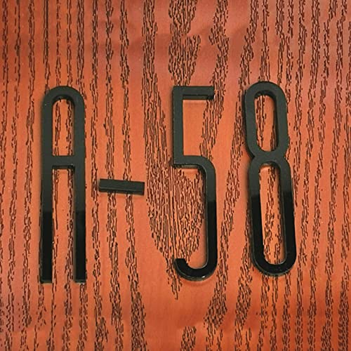 8cm Acrílico 3D Moderno Autoadesivo Número Da Casa 0-9 Letras A-F Sinal Seta Endereço Residencial Nú