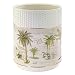 Avanti Linens Colony Palm Waste Basket, Ivory