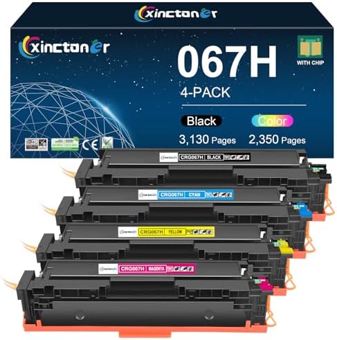 067 Toner Cartridge Set For Canon Color ImageClass 4-Pack 067 Toner Cartridge Set For Canon Printers - Compatible With ImageClass MF656Cdw, LBP632Cdw & More 4-pack Printer Cartridges 067 Toner Cartridge Set For Canon Color ImageClass 4-Pack 067 Toner Cartridge Set For Canon Printers - Compatible With ImageClass MF656Cdw, LBP632Cdw & More 4-pack Printer Cartridges