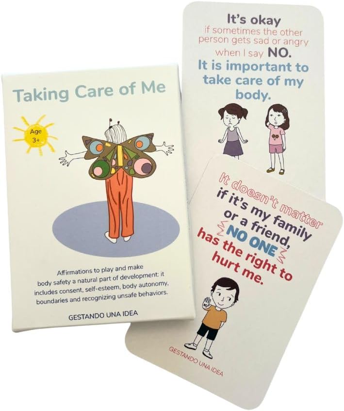 Taking Care of Me Affirmation Cards for Kids - 42 Illustrated Flashcards to Teach Body Safety, Self-Esteem & Boundaries – Social Emotional Learning, Daily Affirmations for Kids (Ages 3+)