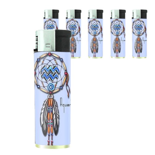 Set de 5 Encendedores Electrónicos Recargables de Butano