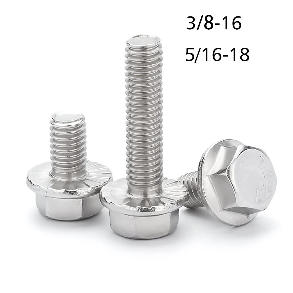 Bulloni Per Esterni Resistenti Bulloni Testa Esagonale In Acciaio Inox 18-8 - Filettatura 3/8"-16, Tutte Le Lunghezze Bulloni Acciaio Inox 18-8 - Foto 10