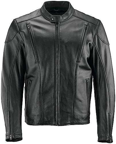 94357 River Road - Race Leather Jacket Black - Medium