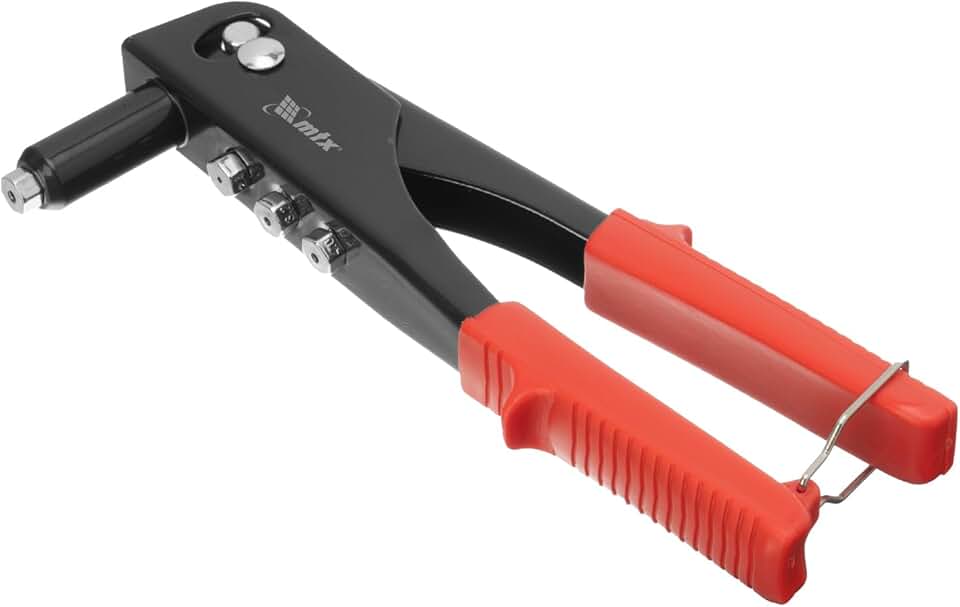 MTX Rebitador Manual Tipo Alicate 225 mm – Para Rebites 2.4, 3.2, 4.0 e 4.8 mm